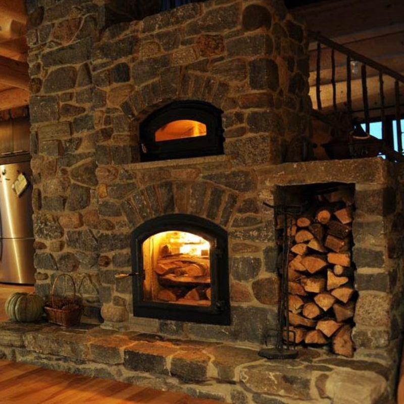 Temp-Cast Indoor Masonry Fireplace And Pizza Oven Combo - Patio & Pizza  Outdoor Furnishings