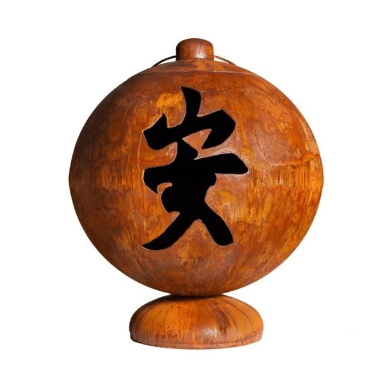 Fire Globe &quot;Peace, Happiness, Tranquility&quot; by Ohio Flames