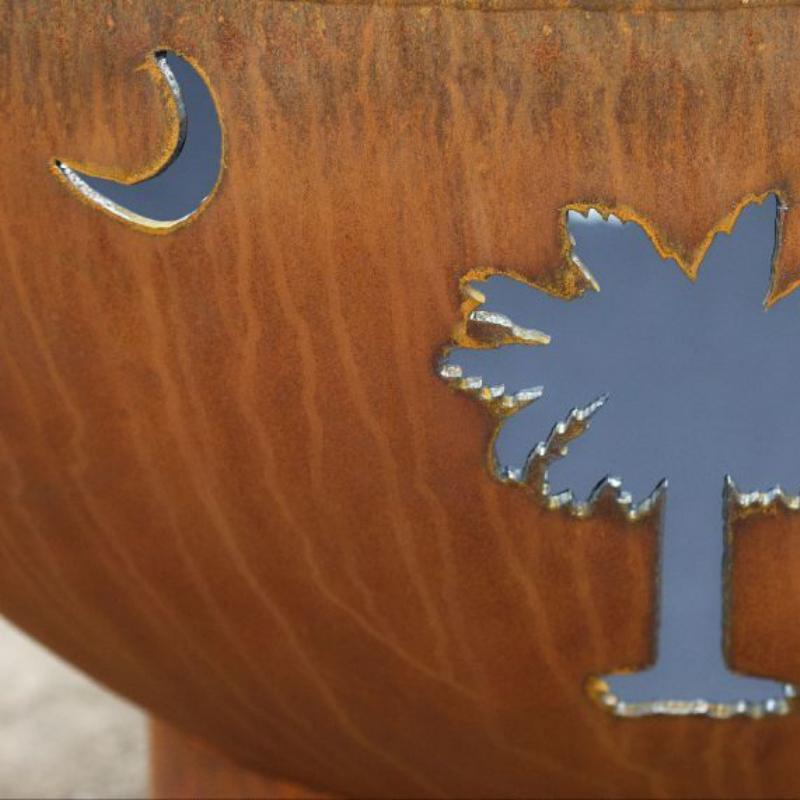 Fire Pit Art- Tropical Moon
