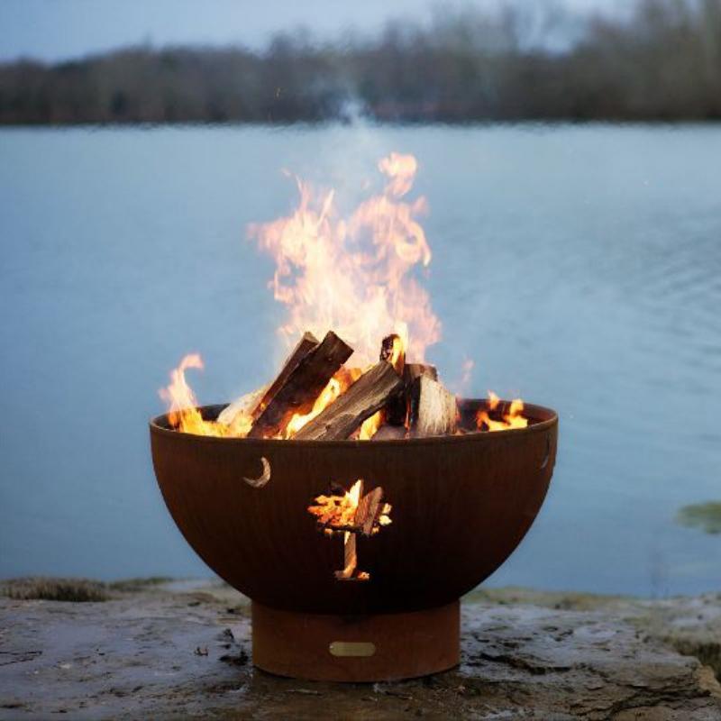 Fire Pit Art- Tropical Moon