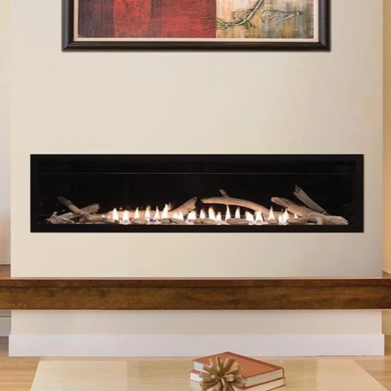 Empire Boulevard Linear Contemporary Vent-Free Fireplaces 60"