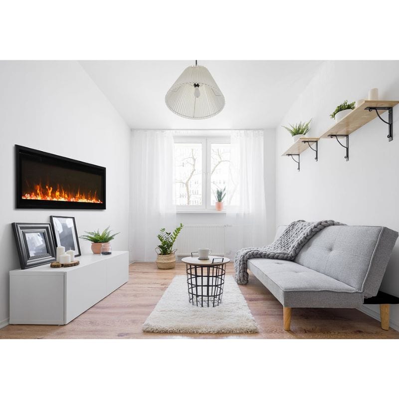 Wall Mount 55 EXTRA SLIM Fireplace by Remii