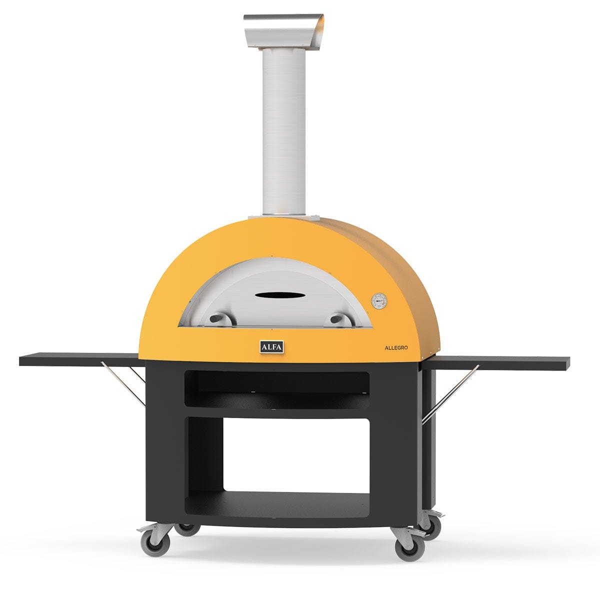 Alfa Allegro Yellow Outdoor Pizza Oven with Base
