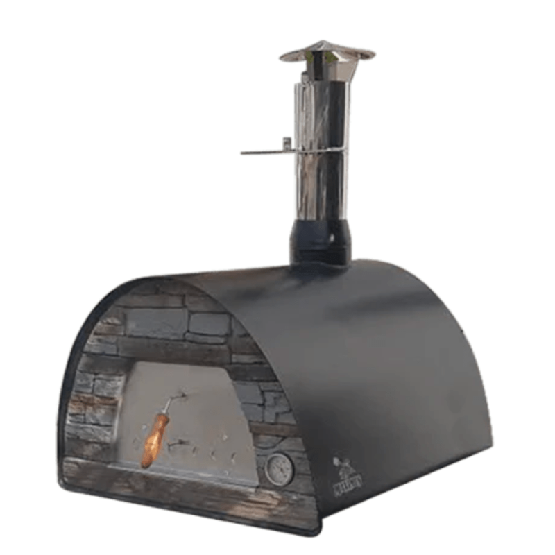 Black Maximus Arena Outdoor Wood-Fired Pizza Oven