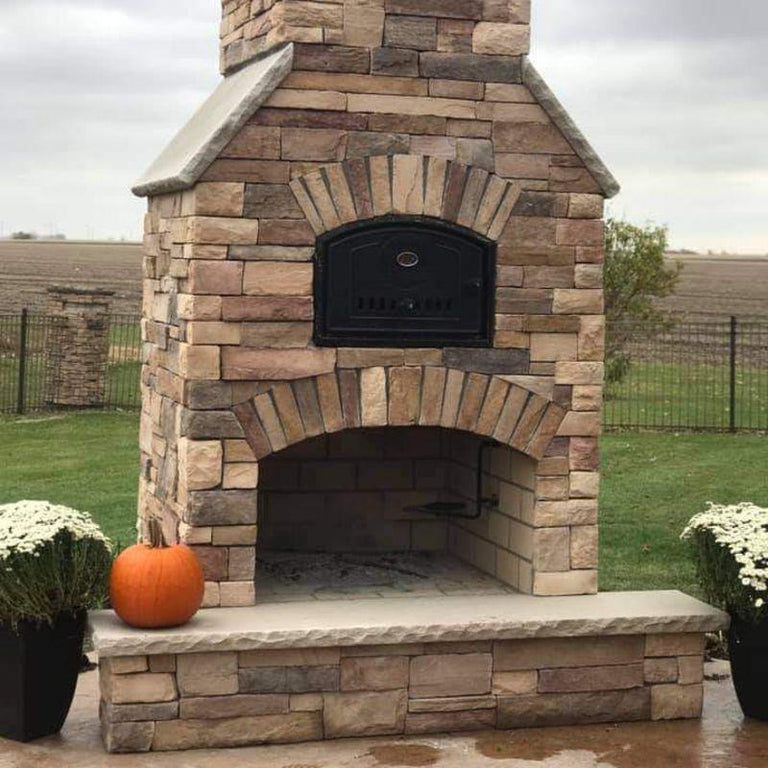 Outdoor Fireplace and Pizza Oven | Round Grove Kiva Combo - Patio u0026 Pizza  Outdoor Furnishings