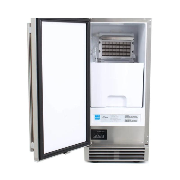 Blaze 50 Lb. 15 Inch Outdoor Ice Maker With Gravity Drain