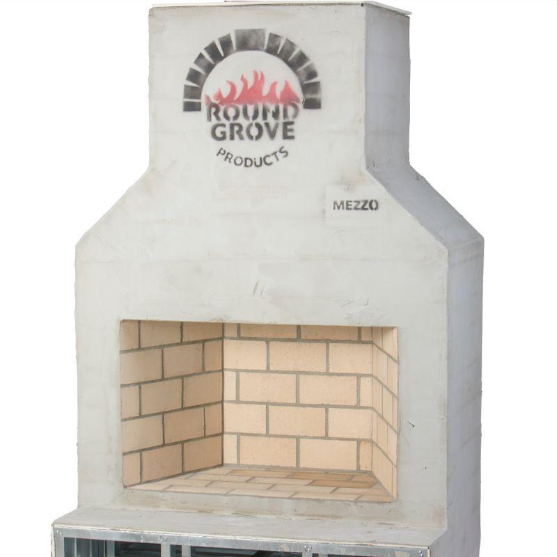 Round Grove Outdoor Fireplace Kit in Mezzo FP1600